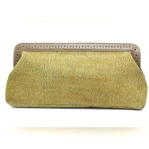 Borbonese Elegant Tan Leather Clutch